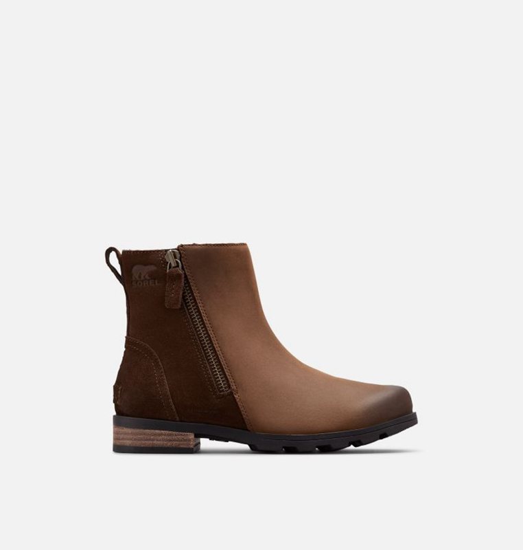 Sorel Dam Stövlar Mörk Brun - Emelie™ Zip Låga - AYN-057692